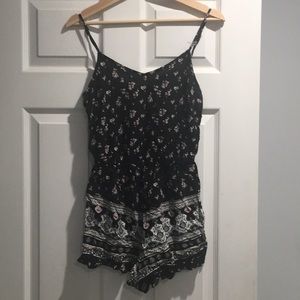 Floral print romper